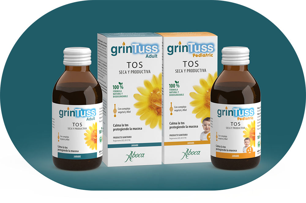 Grintuss calma la tos de adultos y niños